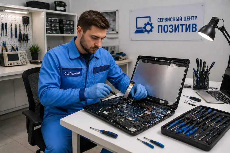 Замена шлейфа матрицы ноутбука в Богородске