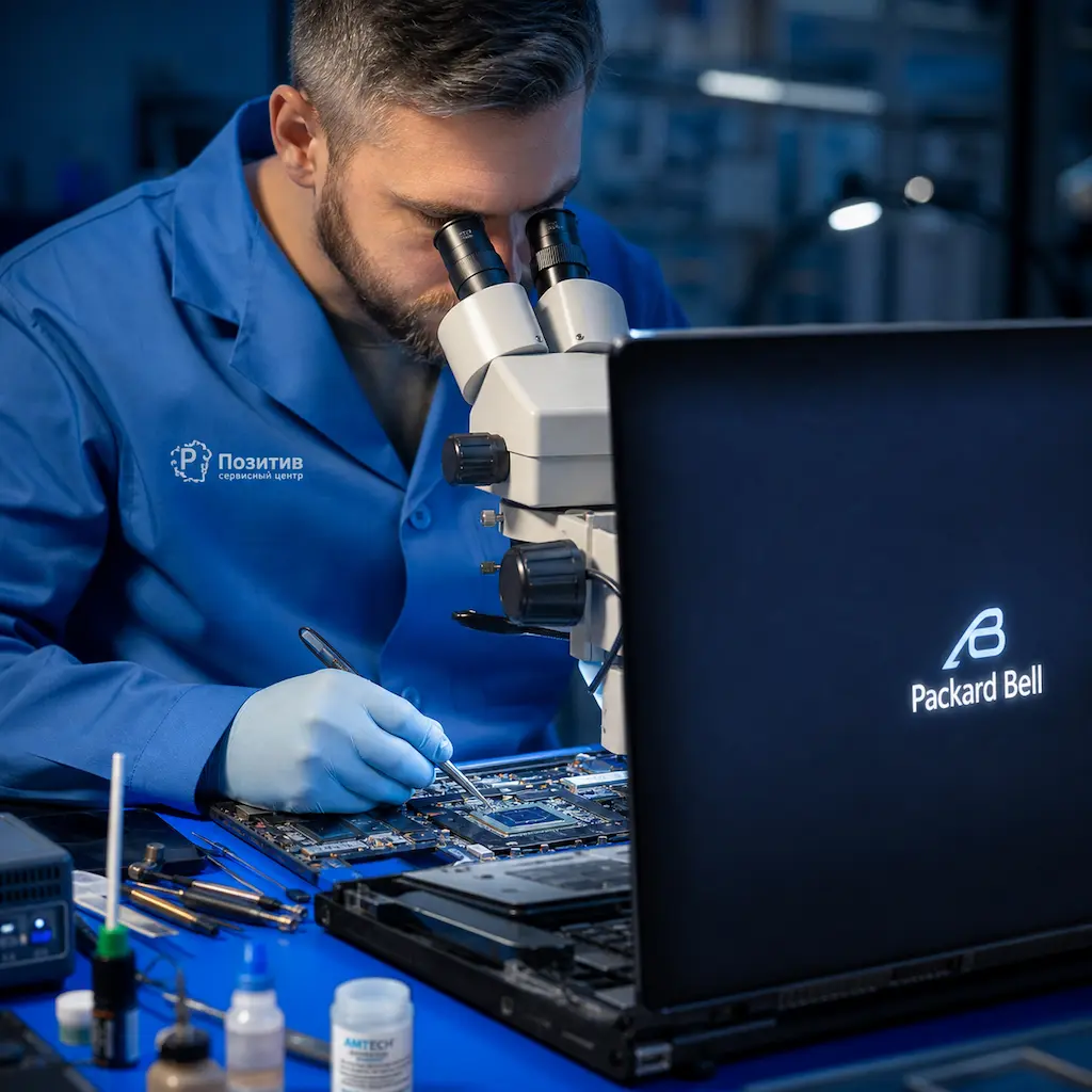 Замена видеокарты ноутбука Packard Bell в Богородске
