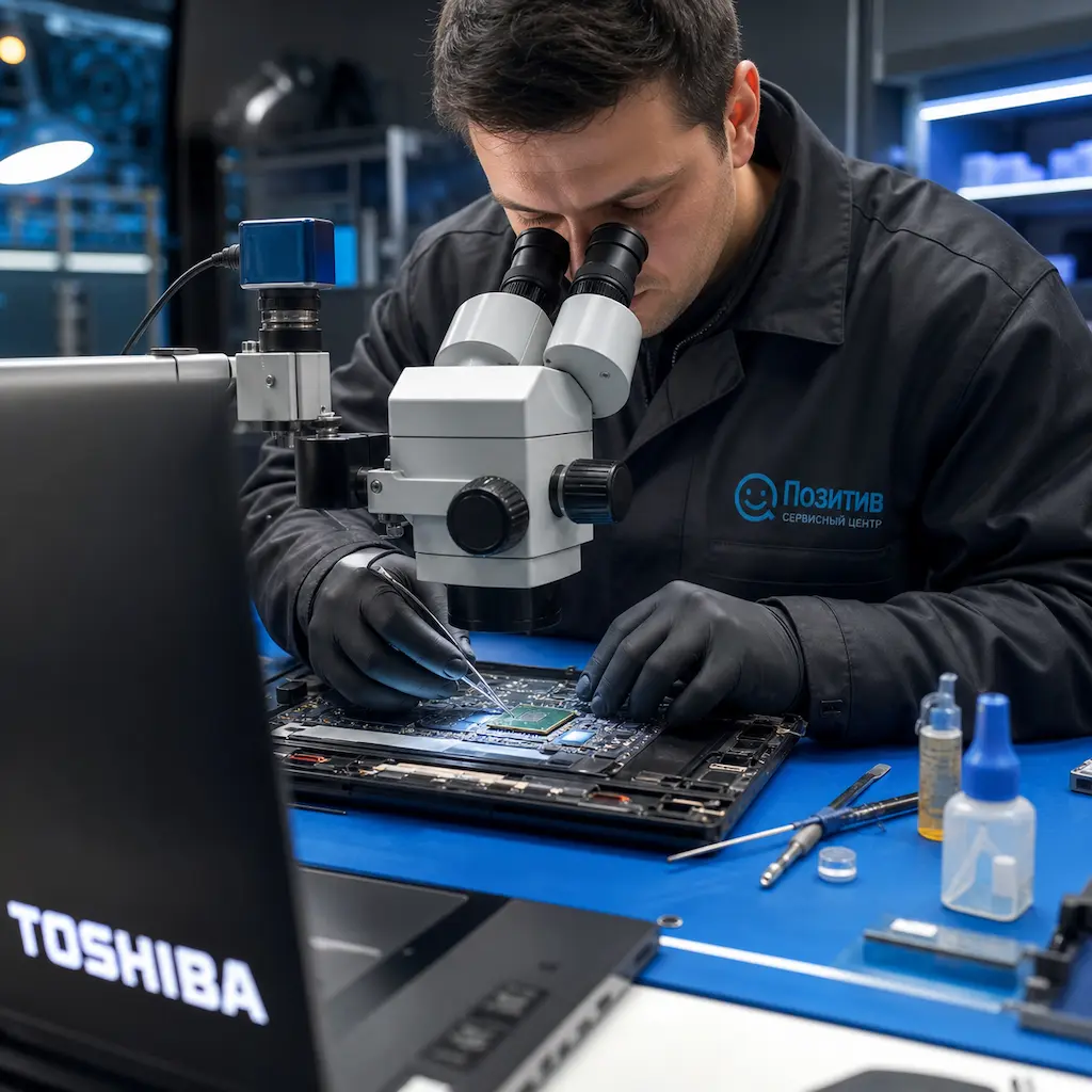 Замена видеокарты ноутбука Toshiba в Богородске