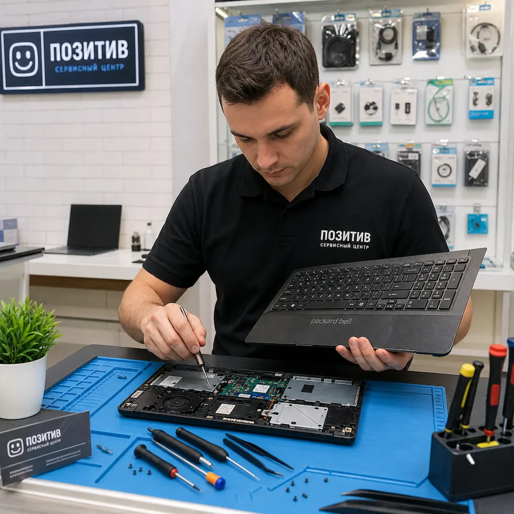 заменить клавиатуру на ноутбуке Packard Bell в Богородске