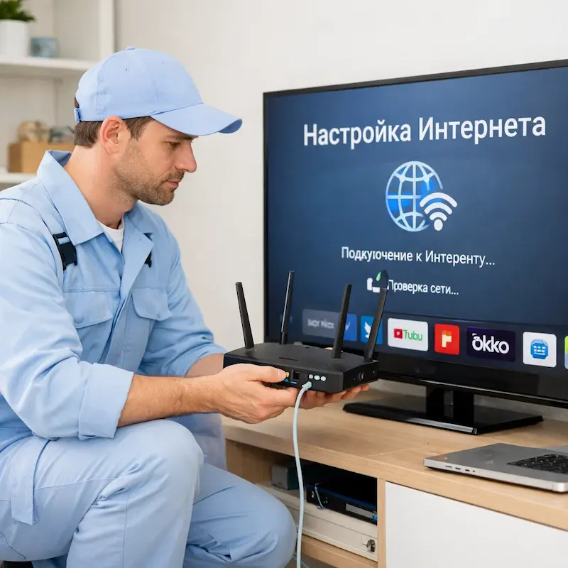Настройка интернета на телевизоре в Богородске