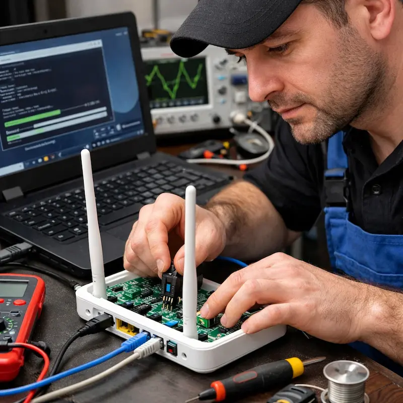 Перепрошивка WiFi роутера в Богородске