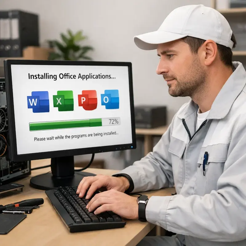 установка офисных программ на компьютер в Богородске