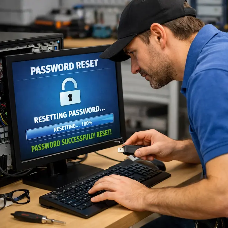 Сброс пароля от компьютера в Богородске