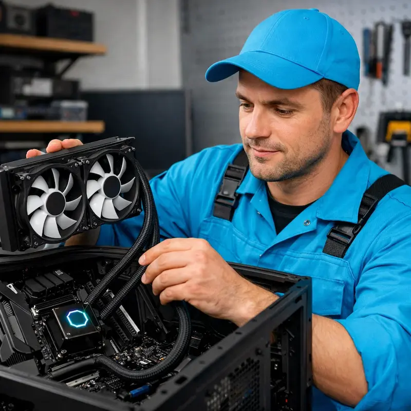 Установка водяного охлаждения на компьютер в Богородске