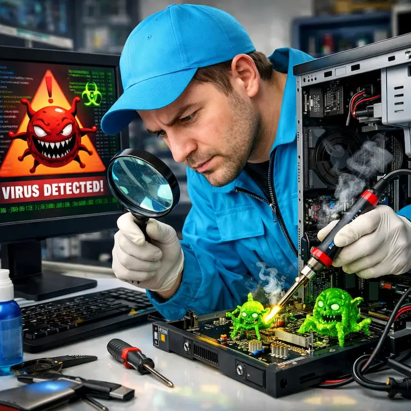 Вылечить компьютерный вирус в Богородске